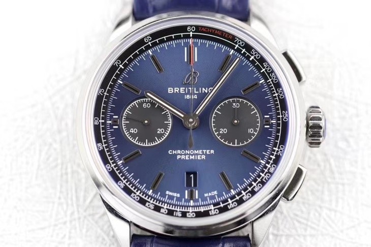 百年靈仿錶 璞雅 gf百年靈璞雅繫列AB0118A61C1P1 藍盤￥3680-高仿錶