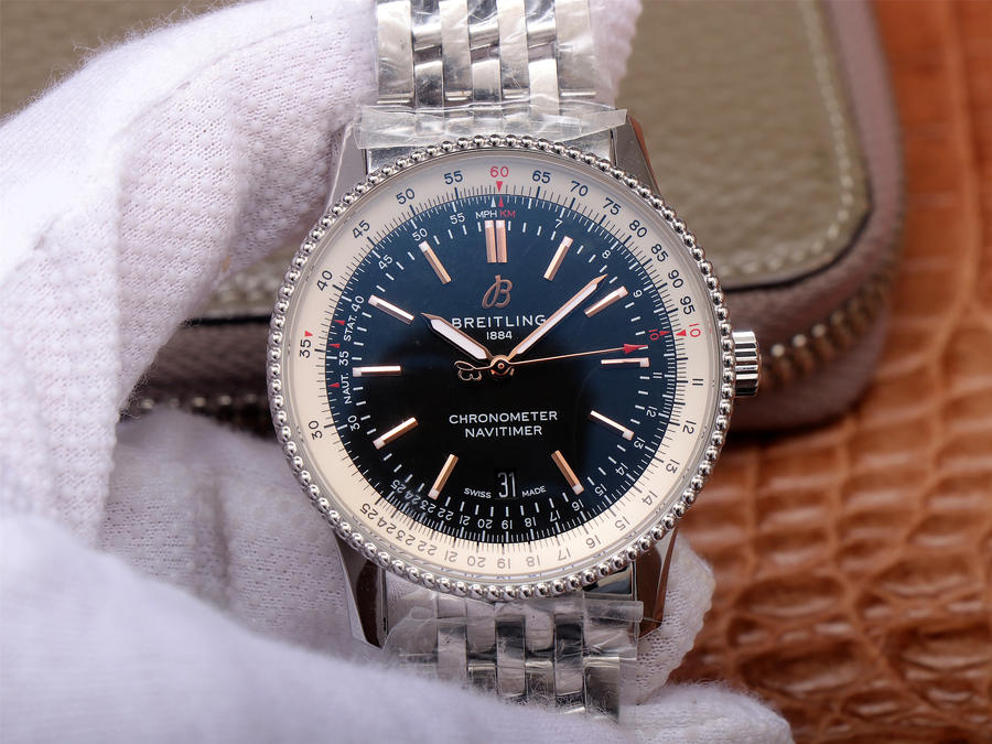 高仿百年靈手錶多少錢 tf廠手錶百年靈航空計時1 黑盤￥3480-高仿錶