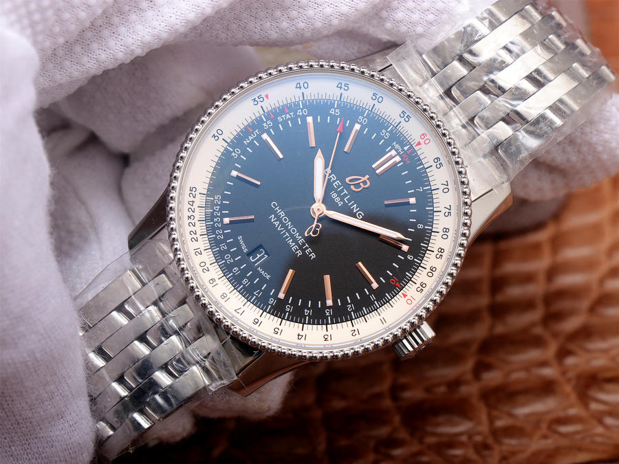 高仿百年靈手錶多少錢 tf廠手錶百年靈航空計時1 黑盤￥3480-高仿錶