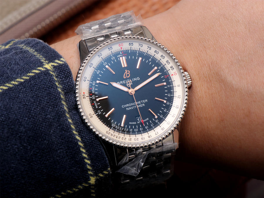 高仿百年靈手錶多少錢 tf廠手錶百年靈航空計時1 黑盤￥3480-高仿錶