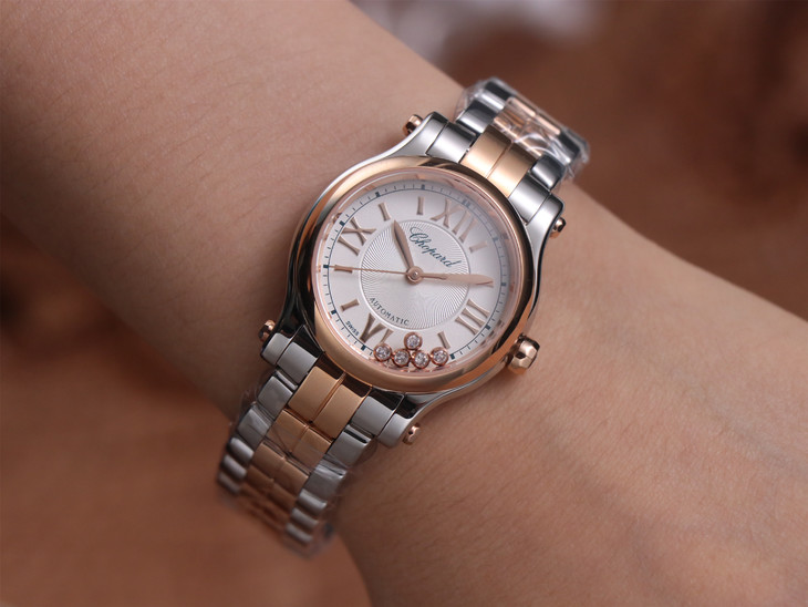 蕭邦快樂鉆1比1高仿女錶價格 YF蕭邦278573-6002￥3380-高仿錶