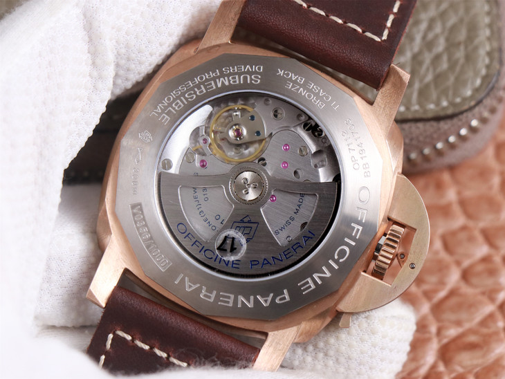 沛納海968高仿錶價格 vs廠錶沛納海PAM00968 青銅男士手錶￥3980-高仿錶