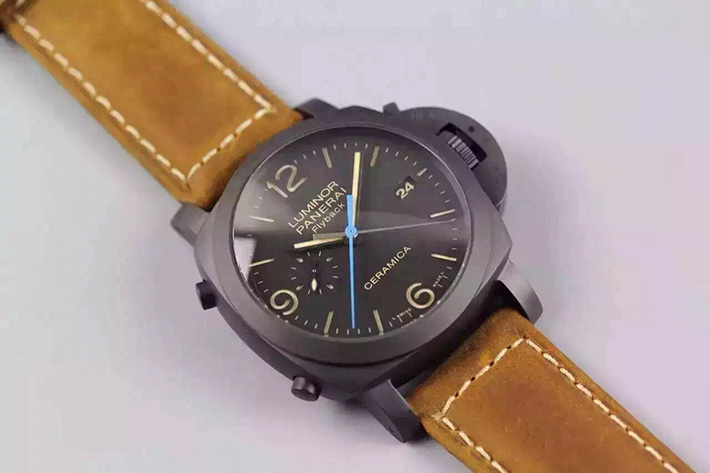 Panerai 沛納海 LUMINOR 1950 3 DAYS CHRONO FLYBACK AUTOMATIC ACCIA￥3180-高仿錶