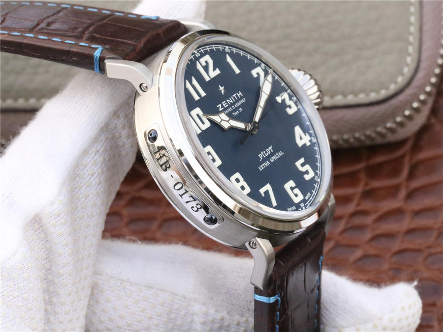 高仿真力時飛行員 XF真力時飛行員c738藍面￥3180-高仿錶