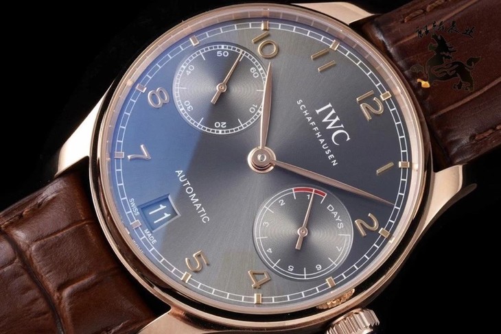 1比1復刻萬國葡萄牙手錶多少錢 az葡萄牙繫列 IW500702 玫瑰金色殼 自動機械錶￥3480-高仿錶