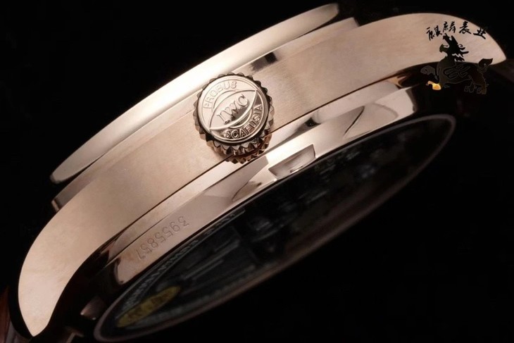 1比1復刻萬國葡萄牙手錶多少錢 az葡萄牙繫列 IW500702 玫瑰金色殼 自動機械錶￥3480-高仿錶