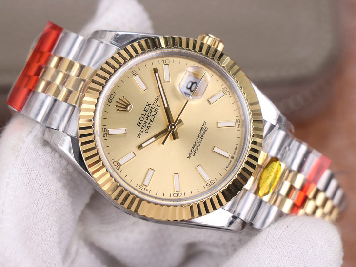 1比1復刻勞力士日誌41mm款式 tw勞力士間金日誌 126333 金色面¥3480-高仿錶 1比1復刻勞力士日誌41mm款式 tw勞力士間金日誌 126333 金色面¥3480-高仿錶