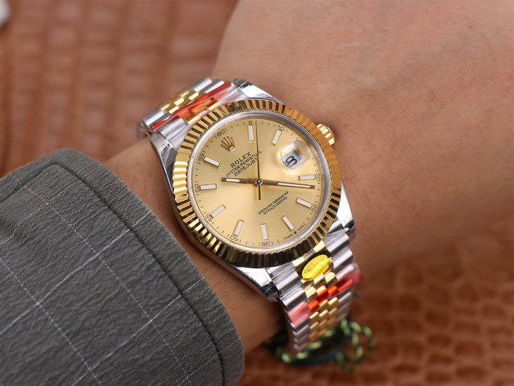 1比1復刻勞力士日誌41mm款式 tw勞力士間金日誌 126333 金色面¥3480-高仿錶 1比1復刻勞力士日誌41mm款式 tw勞力士間金日誌 126333 金色面¥3480-高仿錶