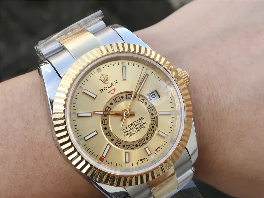 rolex手錶精仿一般多少錢 勞力士Sky-Dweller 326933￥4480-高仿錶