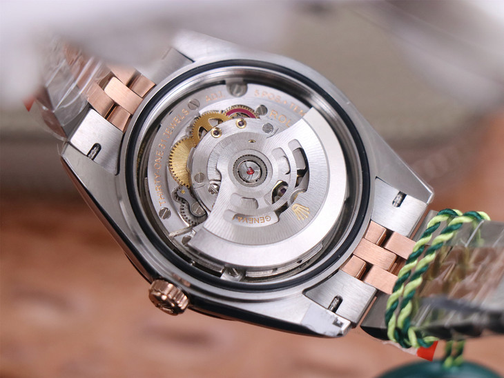 勞力士日誌41mm 1比1復刻 tw勞力士間玫瑰金日誌 126331 鉆石刻度￥3480-高仿錶