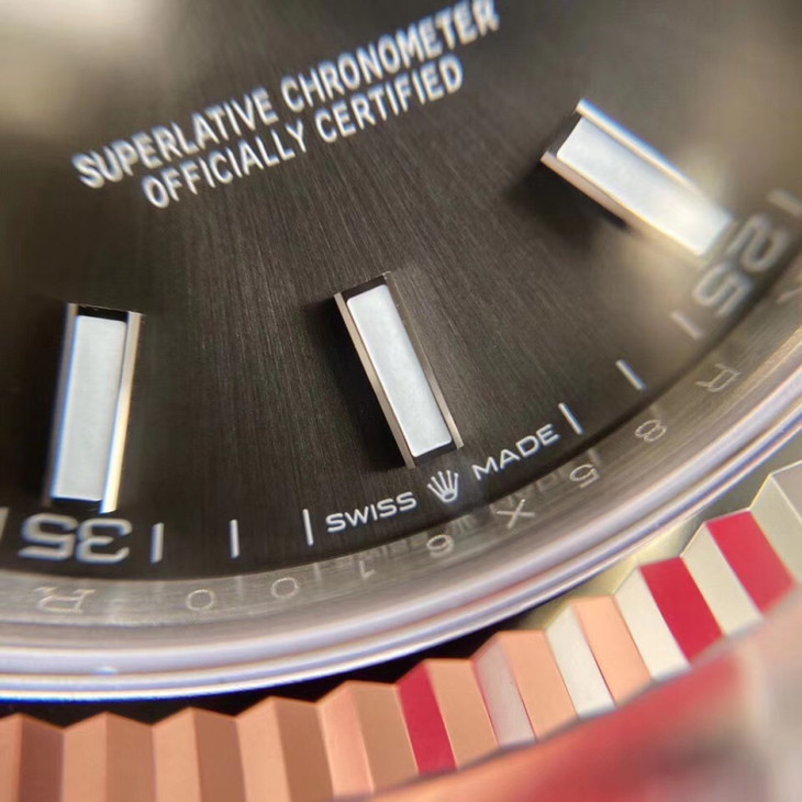 勞力士1比1復刻日誌錶 vs勞力士日誌型 126334 灰盤￥4580-高仿錶