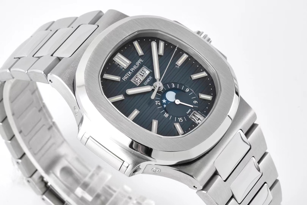 百達翡麗鸚鵡螺手錶1比1復刻 ppf 5726-1A-014 藍盤 月相男錶¥3480-高仿錶 百達翡麗鸚鵡螺手錶1比1復刻 ppf 5726-1A-014 藍盤 月相男錶¥3480-高仿錶