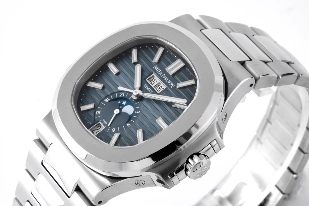 百達翡麗鸚鵡螺手錶1比1復刻 ppf 5726-1A-014 藍盤 月相男錶¥3480-高仿錶 百達翡麗鸚鵡螺手錶1比1復刻 ppf 5726-1A-014 藍盤 月相男錶¥3480-高仿錶