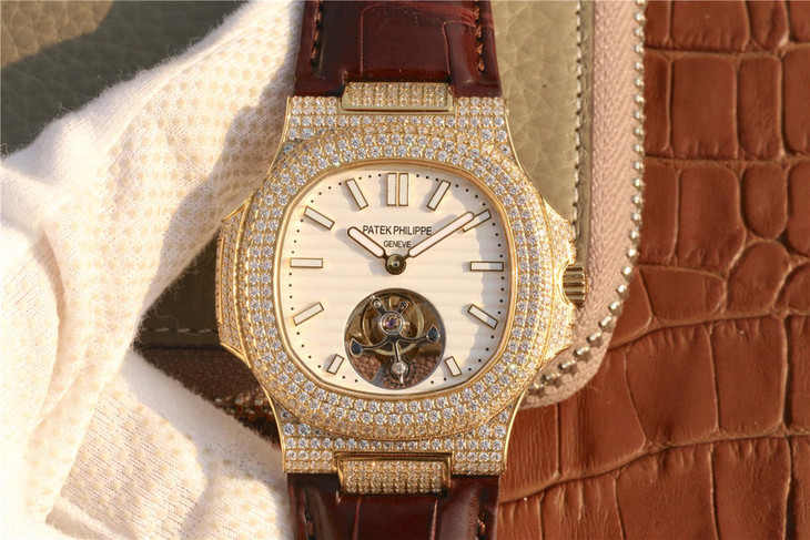 1比1復刻百達翡麗陀飛輪 百達翡麗豪華鸚鵡螺真陀飛輪腕錶￥7580-高仿錶