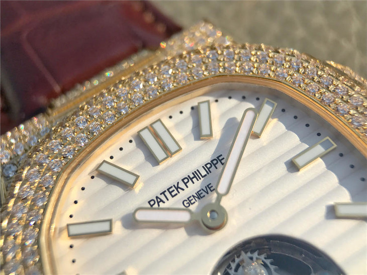 1比1復刻百達翡麗陀飛輪 百達翡麗豪華鸚鵡螺真陀飛輪腕錶￥7580-高仿錶