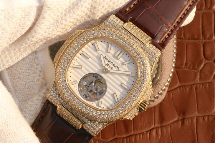 1比1復刻百達翡麗陀飛輪 百達翡麗豪華鸚鵡螺真陀飛輪腕錶￥7580-高仿錶