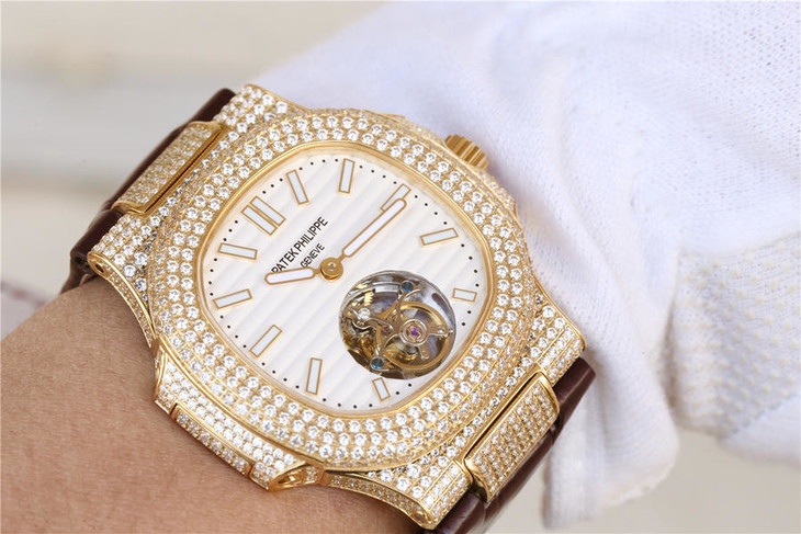 1比1復刻百達翡麗陀飛輪 百達翡麗豪華鸚鵡螺真陀飛輪腕錶￥7580-高仿錶