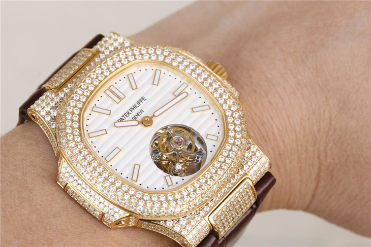 1比1復刻百達翡麗陀飛輪 百達翡麗豪華鸚鵡螺真陀飛輪腕錶￥7580-高仿錶
