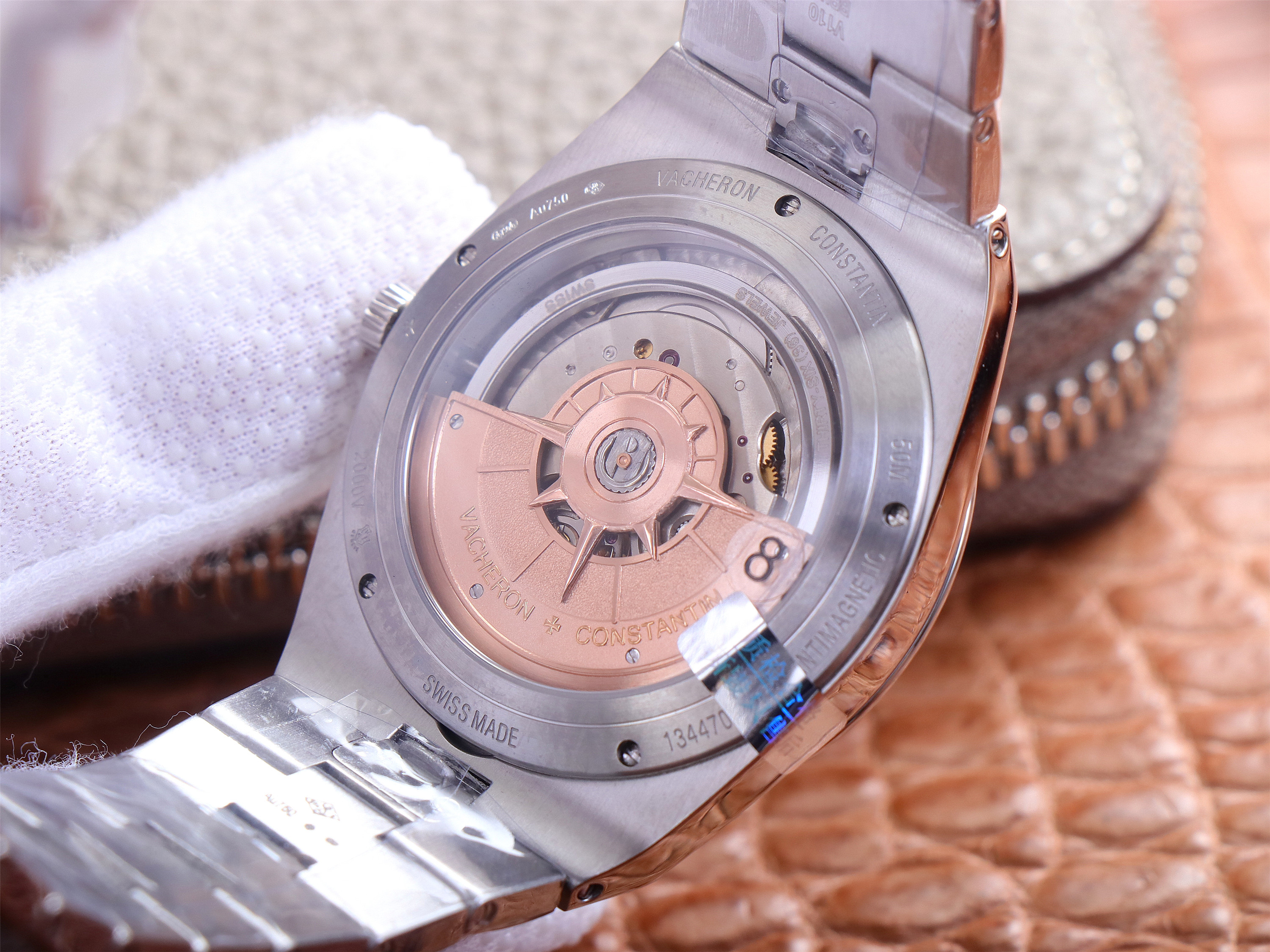 江詩丹頓縱橫四海一比一一比一高仿 xf廠出品江詩丹頓2000V/120G-B122 灰盤￥4580-高仿錶