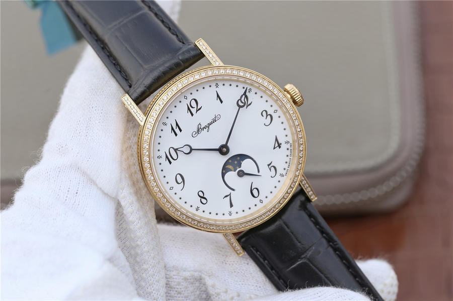 1比1高仿寶璣價位 TW寶璣月相經典9087BB/29/964帶鉆￥3180-高仿錶