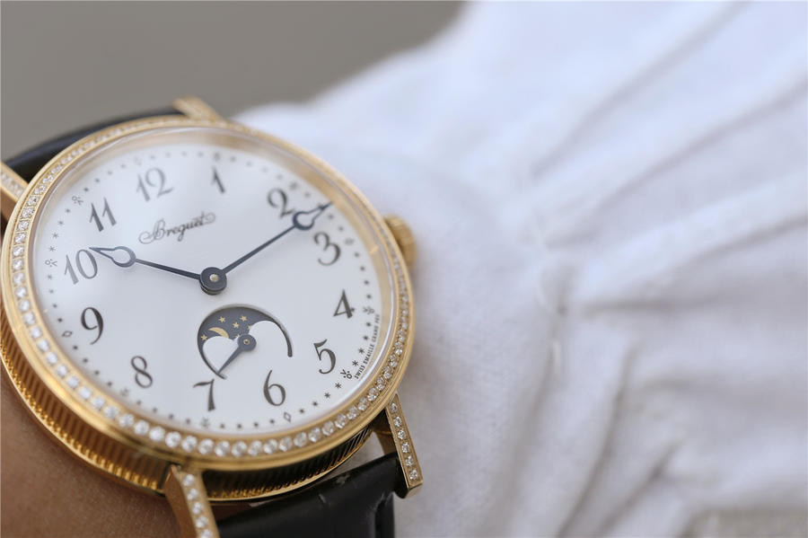 1比1高仿寶璣價位 TW寶璣月相經典9087BB/29/964帶鉆￥3180-高仿錶