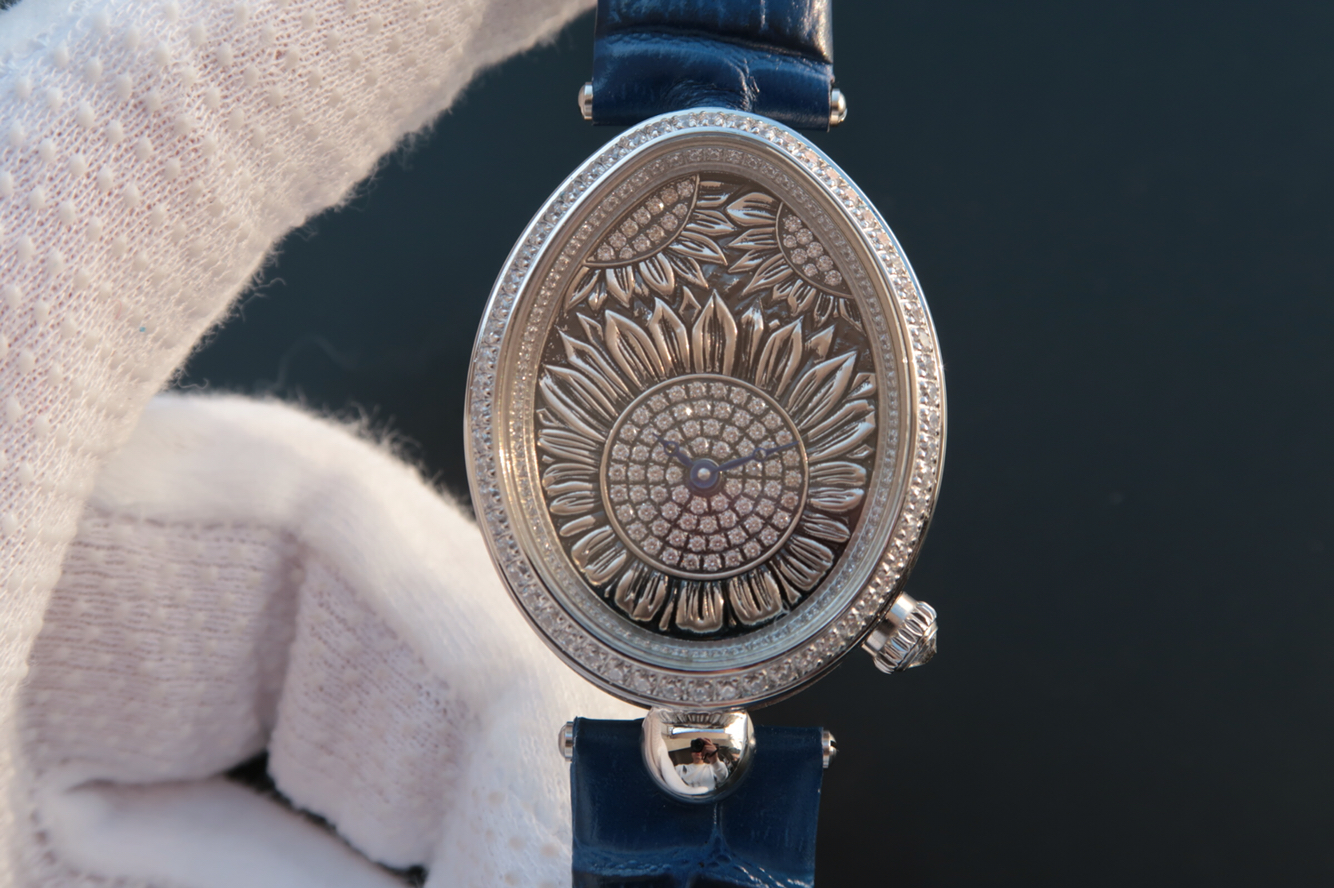 寶璣那不勒斯皇後嚮日葵浮雕復刻手錶 寶璣那不勒斯皇後8958BB/65/974/D00D¥3480-高仿錶 寶璣那不勒斯皇後嚮日葵浮雕復刻手錶 寶璣那不勒斯皇後8958BB/65/974/D00D¥3480-高仿錶