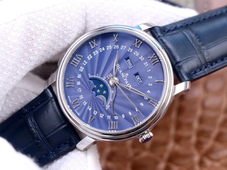 藍盤寶珀66541比1復刻 OM寶珀月相男錶 6654-1529-55B V3升級版¥3880-高仿錶 藍盤寶珀66541比1復刻 OM寶珀月相男錶 6654-1529-55B V3升級版¥3880-高仿錶