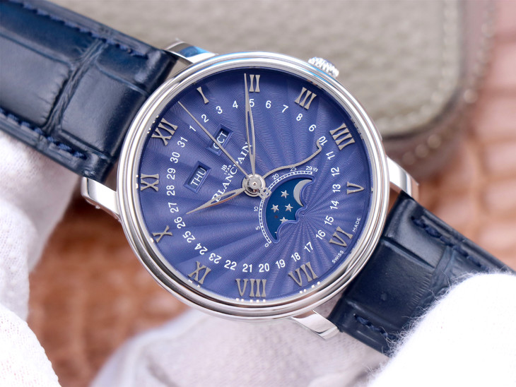 藍盤寶珀66541比1復刻 OM寶珀月相男錶 6654-1529-55B V3升級版¥3880-高仿錶 藍盤寶珀66541比1復刻 OM寶珀月相男錶 6654-1529-55B V3升級版¥3880-高仿錶