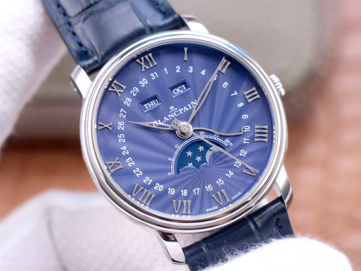 藍盤寶珀66541比1復刻 OM寶珀月相男錶 6654-1529-55B V3升級版¥3880-高仿錶 藍盤寶珀66541比1復刻 OM寶珀月相男錶 6654-1529-55B V3升級版¥3880-高仿錶