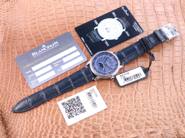 藍盤寶珀66541比1復刻 OM寶珀月相男錶 6654-1529-55B V3升級版¥3880-高仿錶 藍盤寶珀66541比1復刻 OM寶珀月相男錶 6654-1529-55B V3升級版¥3880-高仿錶