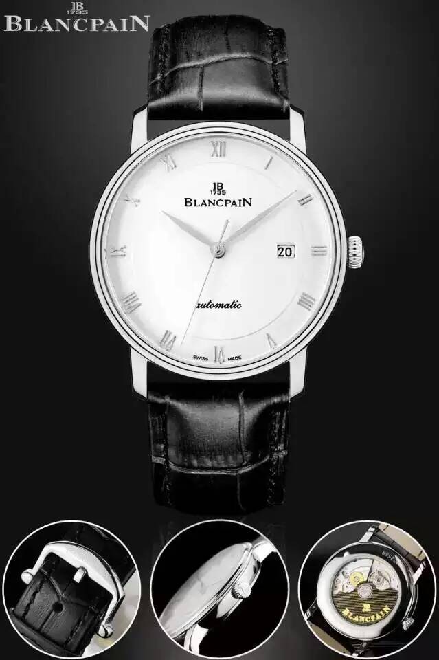 【商務】寶珀Blancpain 經典繫列 6223-1127 男士自動機械錶 商務腕錶￥2980-高仿錶
