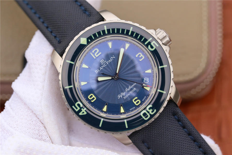 復刻手錶腕錶寶珀五十尋 ZF寶珀五十噚5015D-1140-52B 藍盤¥4580-高仿錶 復刻手錶腕錶寶珀五十尋 ZF寶珀五十噚5015D-1140-52B 藍盤¥4580-高仿錶