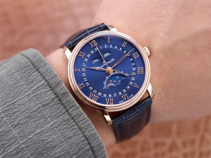 宝珀1比1高仿手表多少钱 om宝珀月相 6654-3640-55 V3升级版￥3880-高仿錶