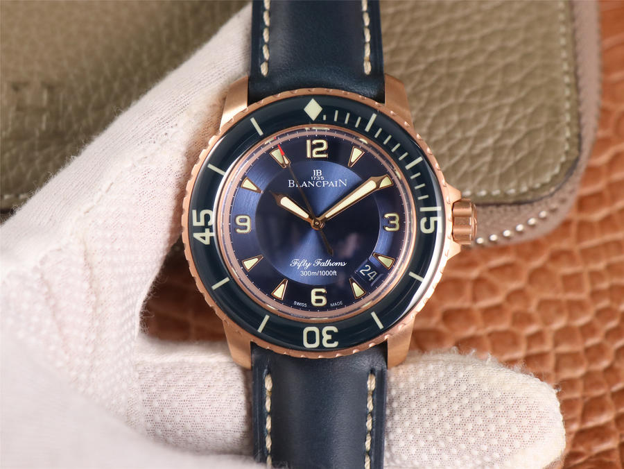 手錶復刻手錶寶珀 ZF寶珀五十噚5015-3603C-63B腕錶￥4680-高仿錶