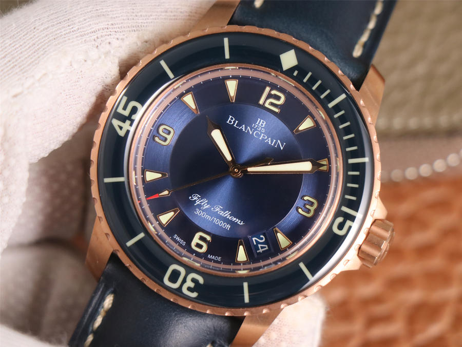 手錶復刻手錶寶珀 ZF寶珀五十噚5015-3603C-63B腕錶￥4680-高仿錶