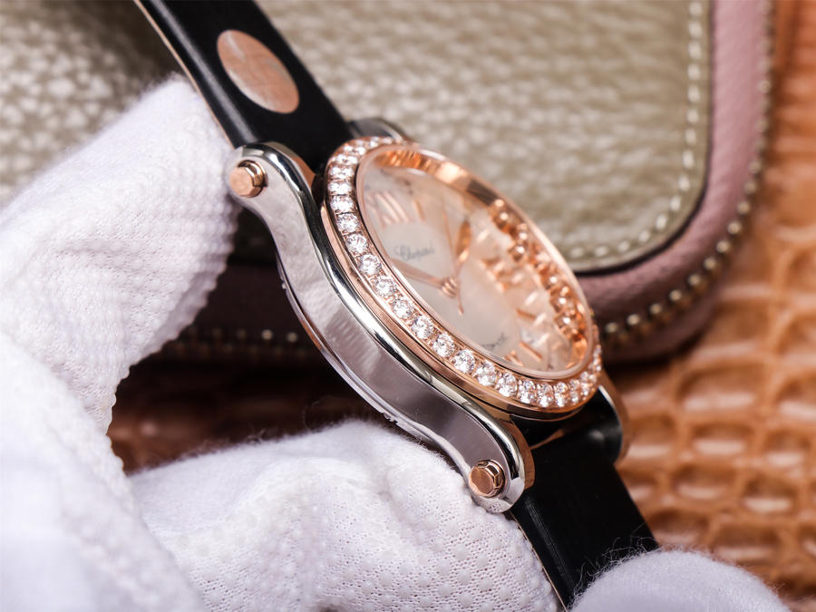 蕭邦5鉆哪個廠手錶高仿好YF yf廠手錶蕭邦快樂鉆石278559-6003￥3580-高仿錶