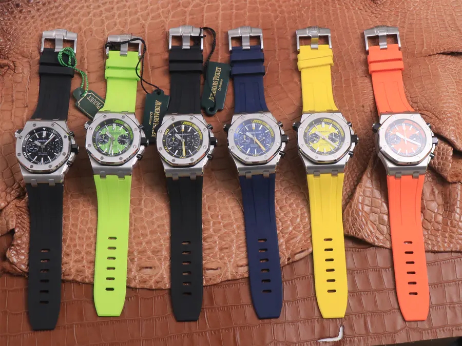 愛彼皇家橡樹一比一高仿價格 tw廠愛彼皇家橡樹離岸型26703ST.OO.A051CA.01 黃梅￥3980-高仿錶