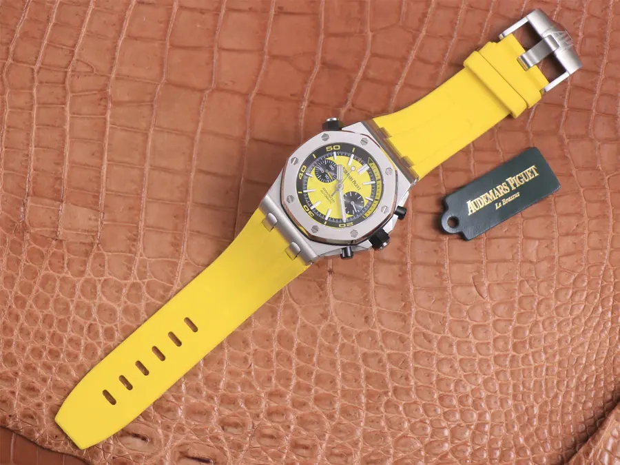 愛彼皇家橡樹一比一高仿價格 tw廠愛彼皇家橡樹離岸型26703ST.OO.A051CA.01 黃梅￥3980-高仿錶