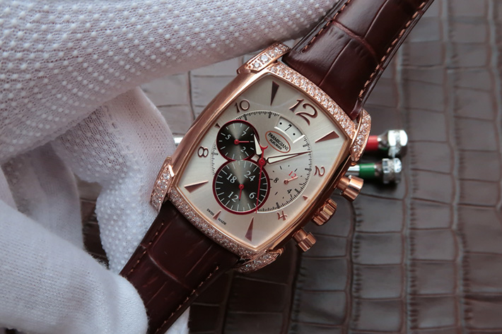 帕瑪強尼(Parmigiani Fleurier)KalpaGraphe繫列PFC128-1000100 HA1441 18K玫瑰金 男士自動機械錶手錶￥3880-高仿錶