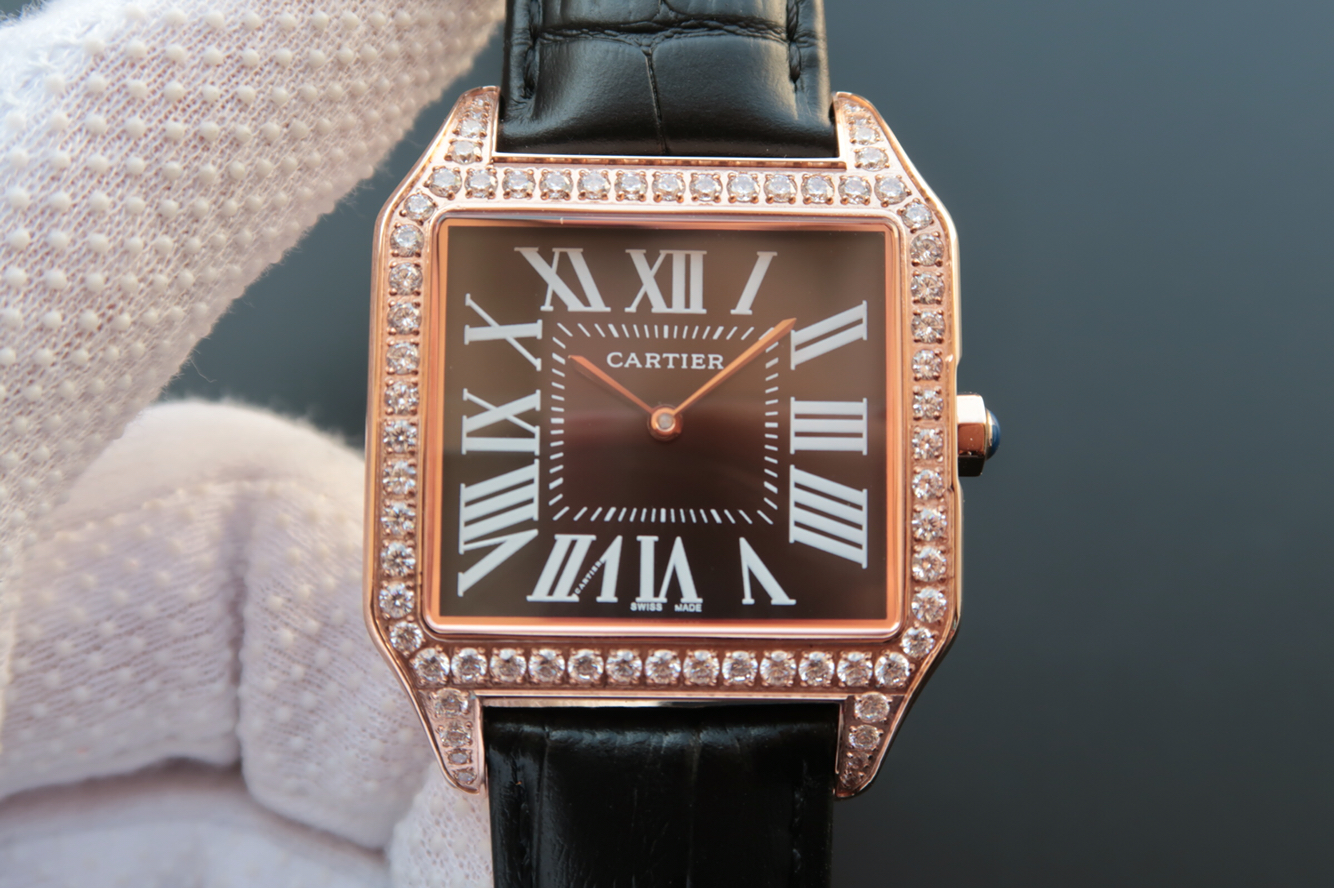 仿卡地亞山度士 V6卡地亞桑托斯（山度士）繫列WH100751中性￥3180-高仿錶