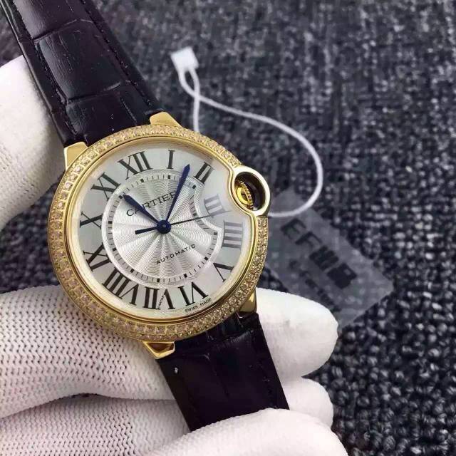 卡地亞Cartier 藍氣球繫列W6900356 18K金 全自動機械女士手錶￥2880-高仿錶