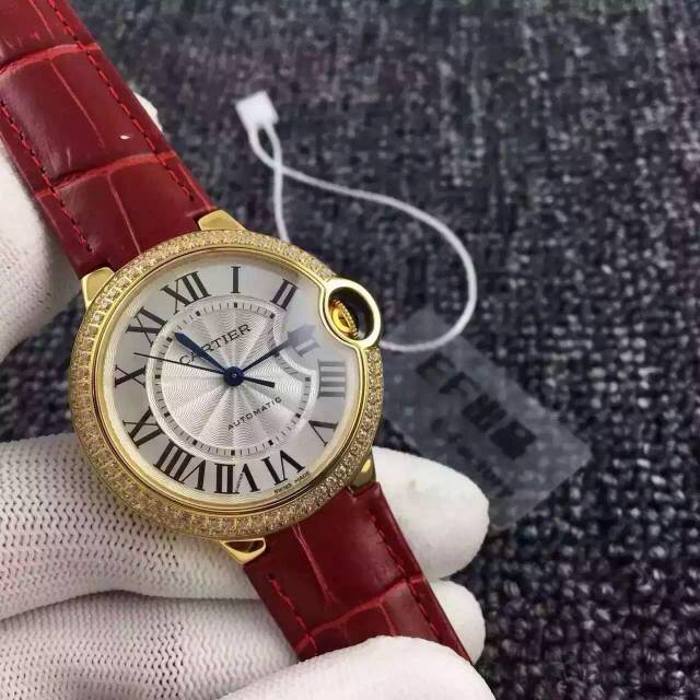 卡地亞Cartier 藍氣球繫列W6900356 18K金 全自動機械女士手錶￥2880-高仿錶