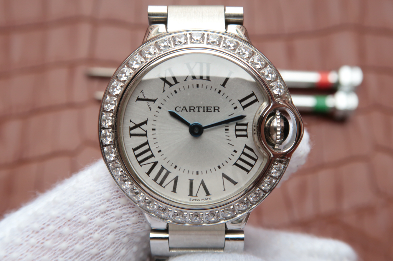 卡地亞女錶藍氣球高仿 3A卡地亞藍氣球WE9003z3石英錶￥2880-高仿錶