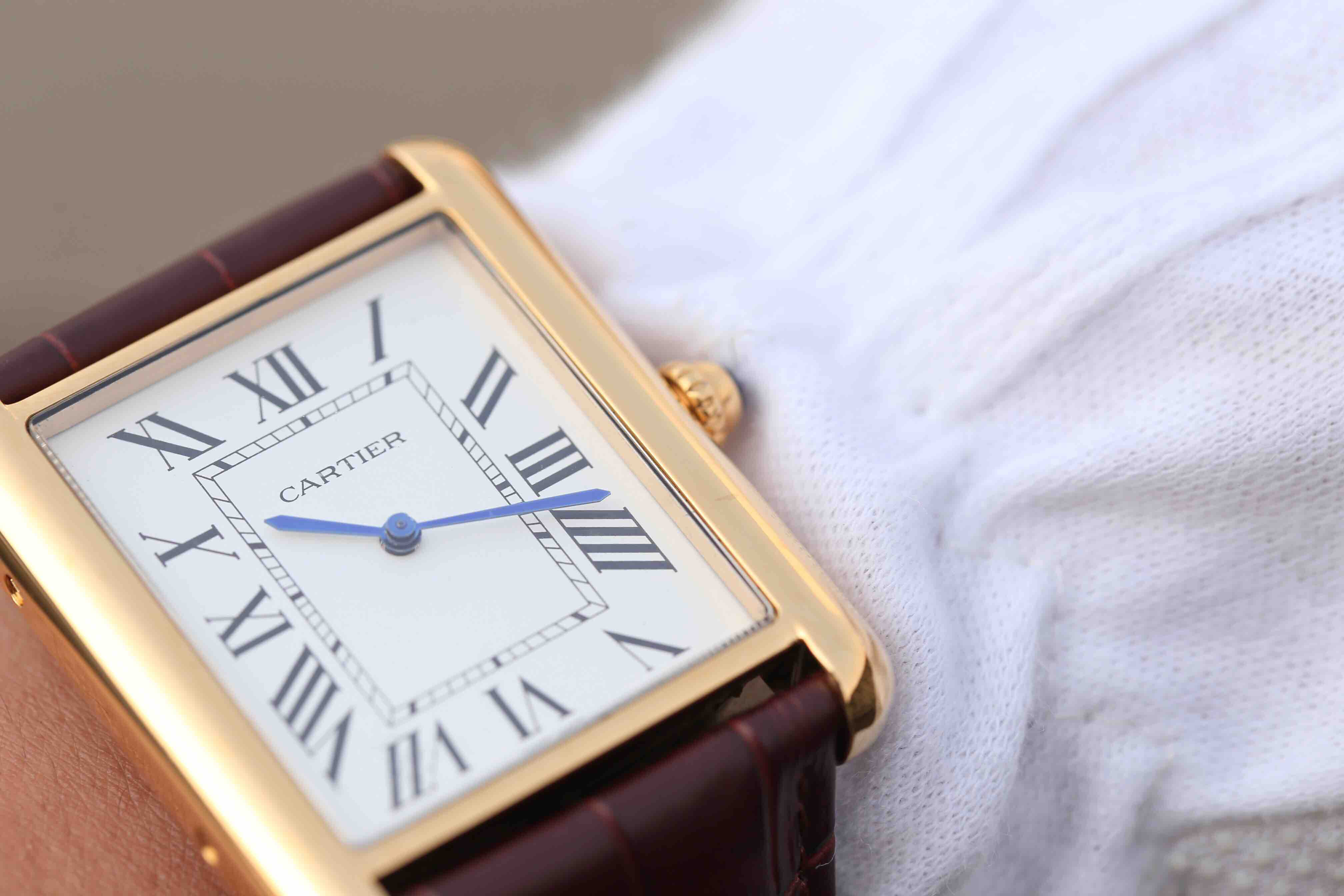 卡地亞坦克仿的像嗎 GP卡地亞坦克繫列W1560017腕錶￥2880-高仿錶