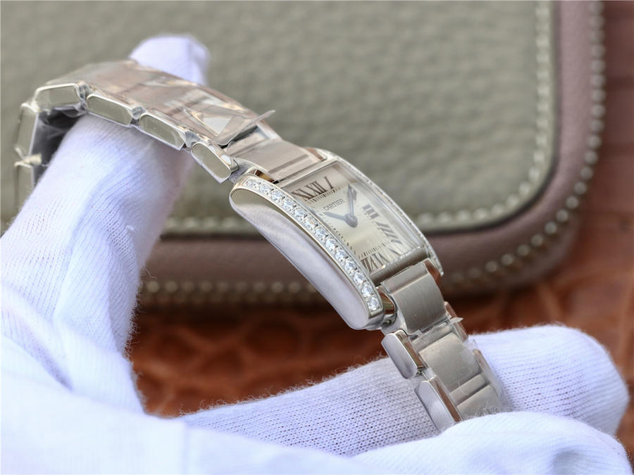 卡地亞手表復刻手表的很真 8848卡地亞法式坦克W4TA0008￥2580-高仿錶