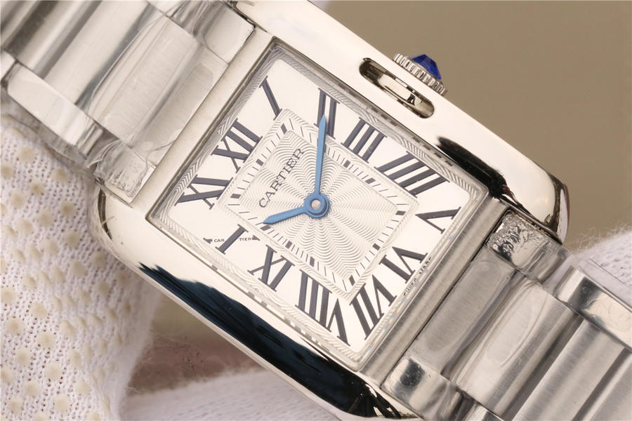 卡地亞tank繫列高仿 GS卡地亞坦克W5310022女士￥2880-高仿錶