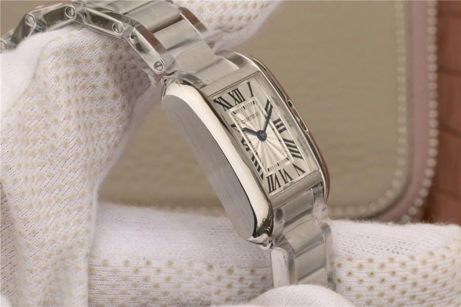 卡地亞tank繫列高仿 GS卡地亞坦克W5310022女士￥2880-高仿錶