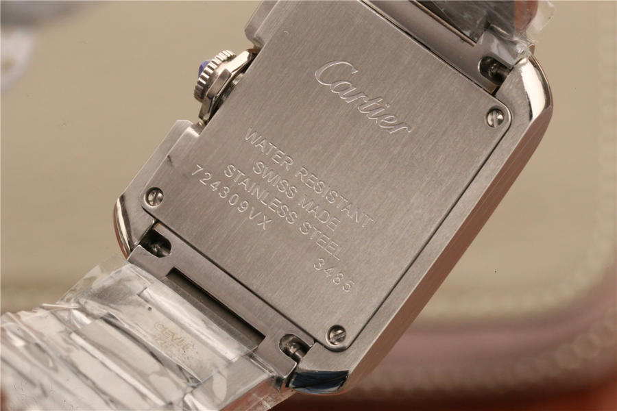 卡地亞tank繫列高仿 GS卡地亞坦克W5310022女士￥2880-高仿錶