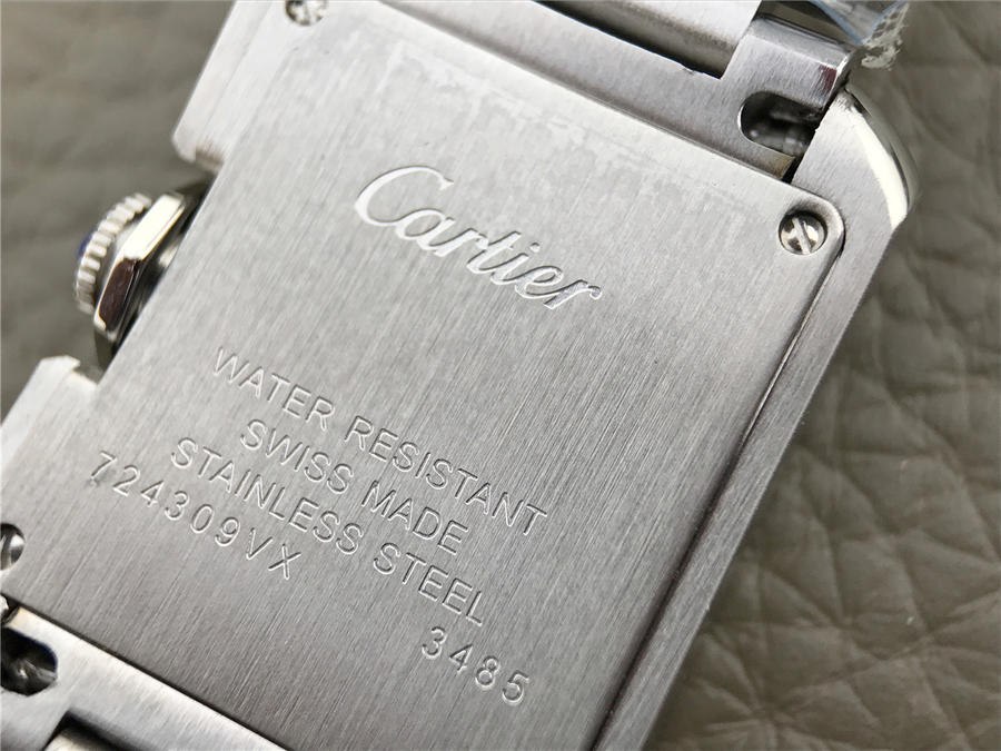 卡地亞tank繫列高仿 GS卡地亞坦克W5310022女士￥2880-高仿錶