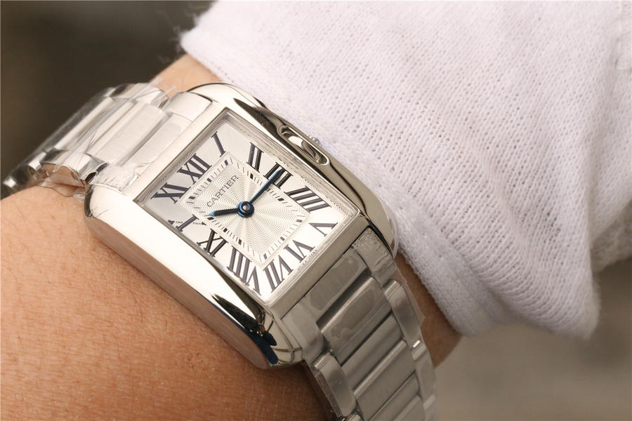 卡地亞tank繫列高仿 GS卡地亞坦克W5310022女士￥2880-高仿錶